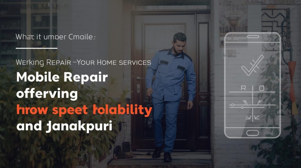 Mobile Repair Home Service Janakpuri: Fast, Reliable & Affordable Phone Repairs at Your Doorstep