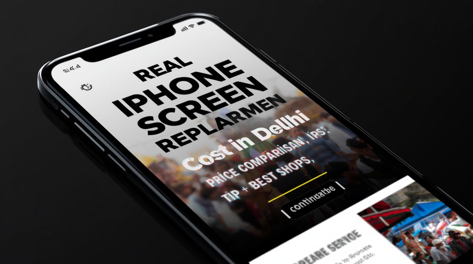 Real iPhone Screen Replacement Cost in Delhi: Price Comparison, Tips & Best Shops